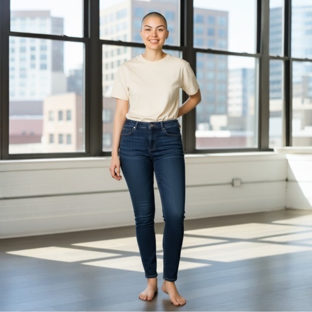 Pilcro and the Letterpress Script Women's Dark Blue Jeans